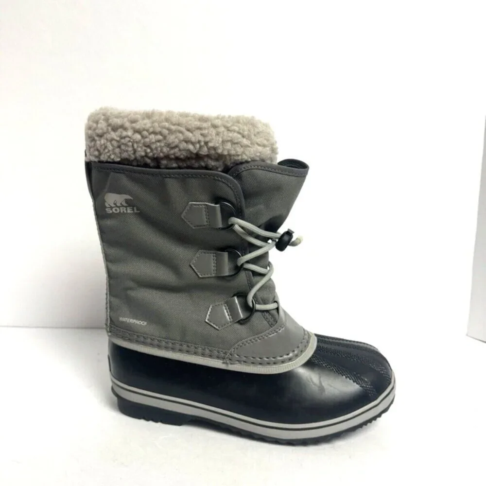Sorel Yoot Pac Nylon Waterproof Boot Gray 5 M Big Kid